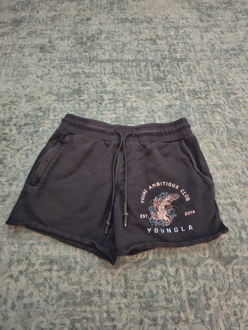 YoungLA Black Women’s Shorts with Graphic
